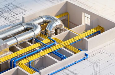 MEP works (HVAC, electrical, plumbing) Habib jan Contracting UAE
