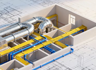 MEP works (HVAC, electrical, plumbing) Habib jan Contracting UAE